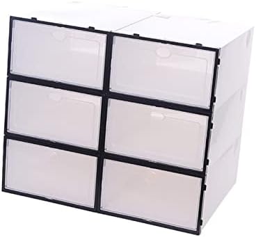 Rakute 6pcs kutije sa kućnim zaslonom Poklopac za ulazak u zatvor Bijeli i kontejnerski kanti zadebljane cipele