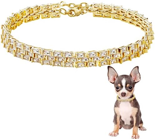 Ogrlice za pse za male srednje pse ogrlice za pse zasuđeni izlečeni tenis 5a Cubic Zironia Bling ovratnik