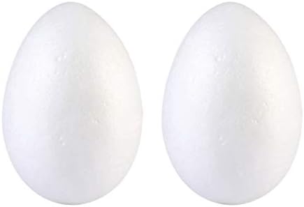 2pcs 8 inča Bijela jaja Uskršne stranke pjene jaja DIY Slikarstvo Čvrsta jaja Ručno grafiti pjena u obliku polistirene