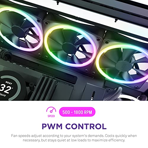 NZXT F120 RGB Duo-120mm dvostrani RGB ventilator – 20 individualno adresiranih LED-Balansirani protok