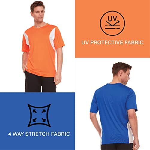 Athletic Shirts for Men Dry Fit T-Shirts-muške moisture Wicking Workout Shirts for Men GYM Performance Shirt 1 & amp;2 Pack