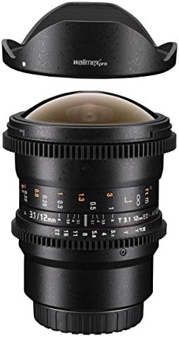 Walimex Pro 12/3.1 objektiv za Fisheye Video dslr Canon eos Kamera-Crna