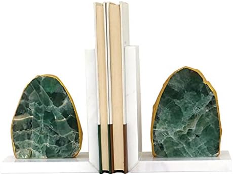 CHSOW zelena Kristalna polica za knjige kancelarijski sto stalak za knjige Bookend ručni ukrasi