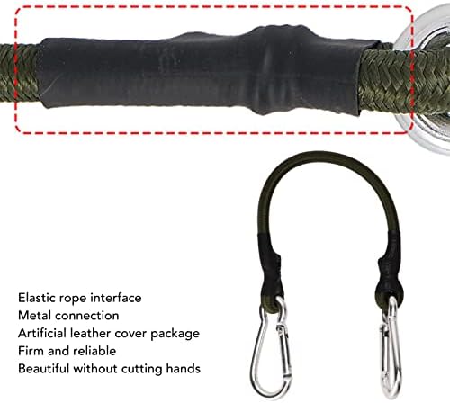 Bungee kaiševi, teški bungee kabel jaki metal promjera 8 mm koji povezuje s karabincima za kampiranje za krovni nosač