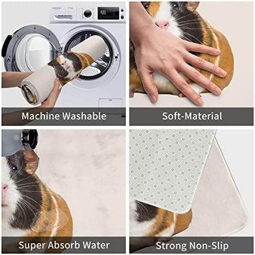 Funny Animals pjenasta prostirka za kupanje Super upijajuća podna prostirka protiv klizanja u mašini za pranje