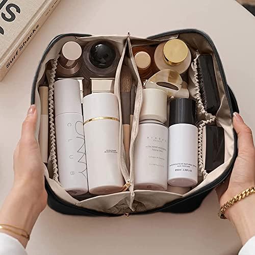 Dafuz šminka - Veliki kapacitet Travel Cosmetic torba, multifunkcionalna kožna torba za zaštitu od kože, sa