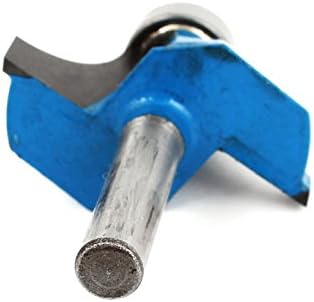 IIVVERR srebrni ton plavi kutak zaokruživanje preko usmjerivača 1/4 x 7/8 (Redondeadedo de Esquina Azul en Tono Plateado Redondeado Sobre el bit de enrutador 1/4 '' x 7/8 ''