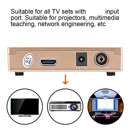 PLplaaoo RF do HDMI all-standardni pretvarač, 100-240V analogni TV prijemnik sa daljinskim upravljačem,