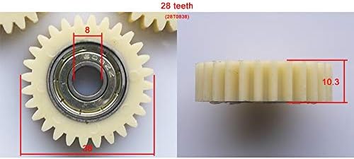 ZHENGGUIFANG ZGF-BR 3kom najlonske plastike zupčanici 28 zuba za električni motor motor Reduktor elektro