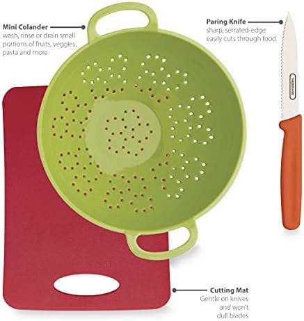 Farberware kutija za zdravu ishranu, 3 komada, crvena i zelena