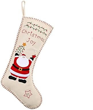 Deflab čarape Snjegovinske čarape Viseće poklon torbe, ukrasi božićnog drvca. Dječje čarape, poklon torbe,