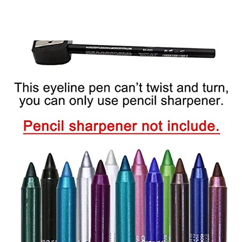 ZITIANY 2 u 1 dugotrajna višebojna olovka za oči-metalik sjajna sjajna profesionalna šminka za oči, Ultra-Fina vodootporna i ne razmazana, šarena olovka za oči za žene