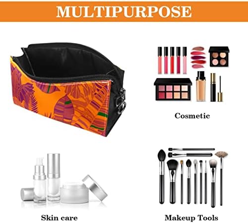 Torba za putni šminku Vodootporna kozmetička torba torba za točku šminke za žene i djevojke, narandžasti ljubičasti