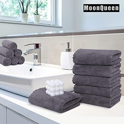 Moonqueen 18 Pack Ručni ručnici - Brzo sušenje - Microfiber Coral Velvet visoko upijajući ručnici - višenamjenska upotreba kao hotel, kupatilo, tuš, banja, ručnik ručnika 16 x 28 inča