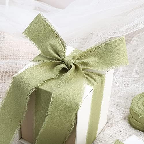 Keyna Green Ribbon za omotavanje poklona, ​​ručno rađene rebra za zanat Bridalne bukete Dizalice