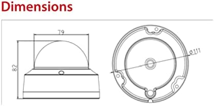 Hikvision DS-2CD2112F-I 1280 x 960 Network nadzorne kamere, vandal-otporan, 1.3 MP, crno / bijelo