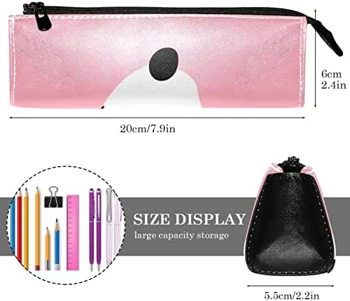 LAIYUHUA prenosiva elegantna torba za olovke PU kožna torbica kompaktna torba sa zatvaračem torbica
