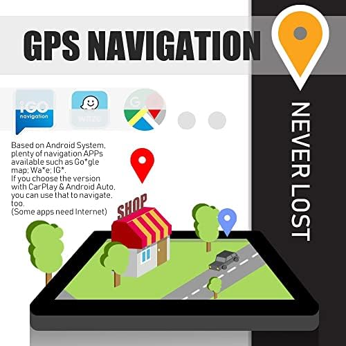 Kunfine Android Radio Carplay & Android Auto Autoradio Auto navigacija Stereo Multimedijski igrač GPS dodirnog