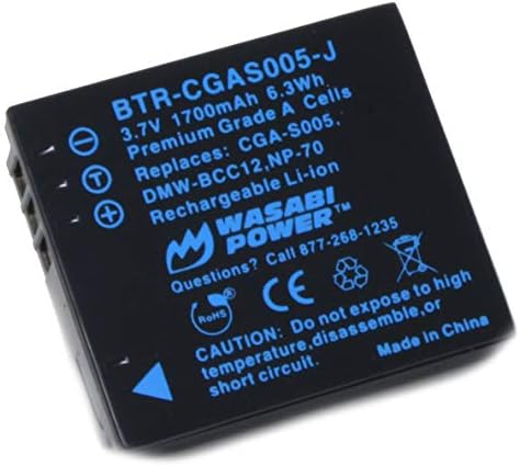 Wasabi Power baterija za Panasonic CGA-S005, DMW-BCC12