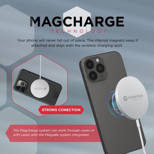 Powerpeak MagSafe punjač kompatibilan, kabl za magnetno punjenje-bežični punjač sa mogućnošću brzog