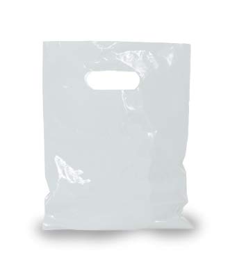 Ljubičasta Q Crafts plastična torba sa ručkom za izrezivanje 9 x 12 bijele plastične torbe za robu 100