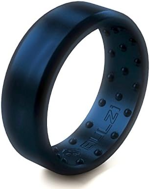 BULZi Burme, masažni Comfort Fit Premium Silikonski prsten sa protokom vazduha, muški i ženski prstenovi, prozračni fleksibilni komfor za sigurnost na radu