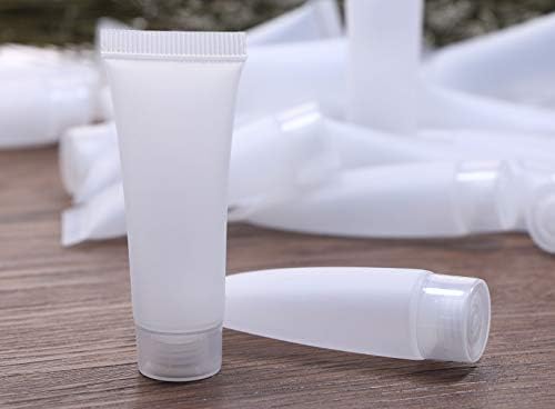Shapeni 10ml Clear Plastične prazne cijevi za čišćenje lica za čišćenje ručnih šminke Kozmetički