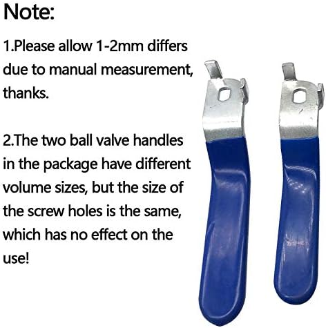2 kom Plava rupa za ručku ventila veličine 6x8mm,Debljina rupe 2.5 mm, Ukupna dužina 96mm(6x8x2.