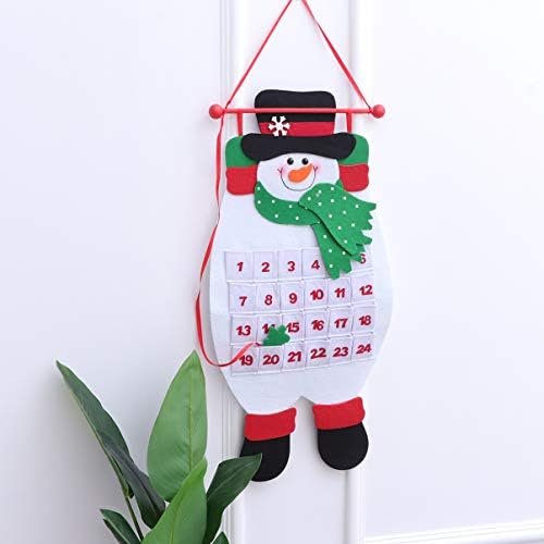 Didiseaon ured dekor Božić Advent viseći kalendar Božić filc snjegović odbrojavanje kalendar