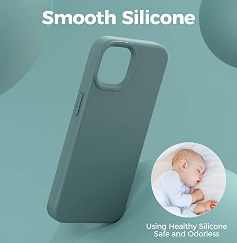 OXBOT dizajniran za iPhone 13 Case Meki Silikonski TPU zaštita od ogrebotina od mikrovlakana od mikrovlakana od