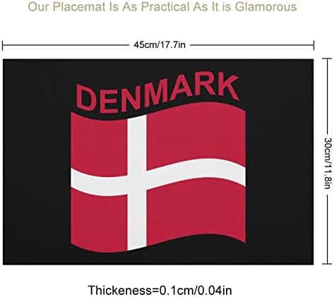 Zastava države Danska PVC Mats Plute PlaceMats Stolcloth Desk jastučić za stol za objedovanje