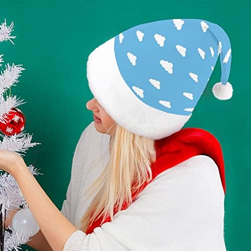 Nudquio plavo nebo sa oblacima Božić kape Santa šešir za Božić odmor porodice štampane