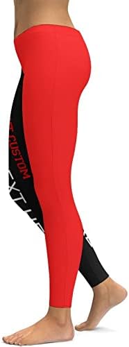 Custom Yoga hlače-dizajneri za žene za žene sa tekstom / logo / photo High Struk hlače Stretch meke novitetne gamaše