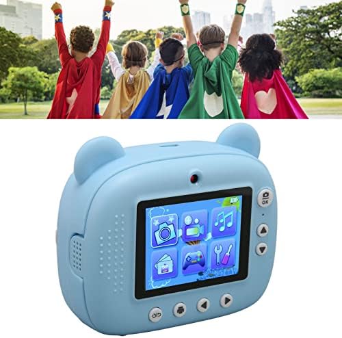 INPETS Kids kamera 24MP Dual kamere Auto 2.4INCH HD ekran 1050mAh Dječja kamera za djecu sa 3 rola za