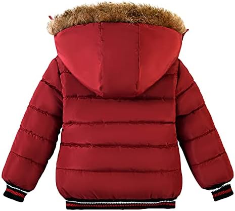 Amiyan Toddler Boys down jakna krzna ovratnik kapuljača gusta topli zimski kaput za smaknjak Parka