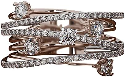 2023 Ženski dijamantski otvor za odvajanje Opena za odvajanje cirkona zaručnika za venčani prsten