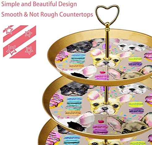 3 resied stalak za desert Cupcake Voće ploča Plastična služba za prikaz za zaslon za vjenčanje za rođendan Baby