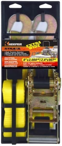 Keeper - 2 x 8 'teška automatska veza sa snažnim kukama - 2.000 lbs. Granica radnog opterećenja i 6.000 funti. Prekid snage