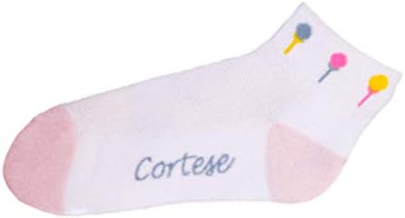 Žene atletičke udobne čarape Cortese dizajnira pastel golf kuglice na tee