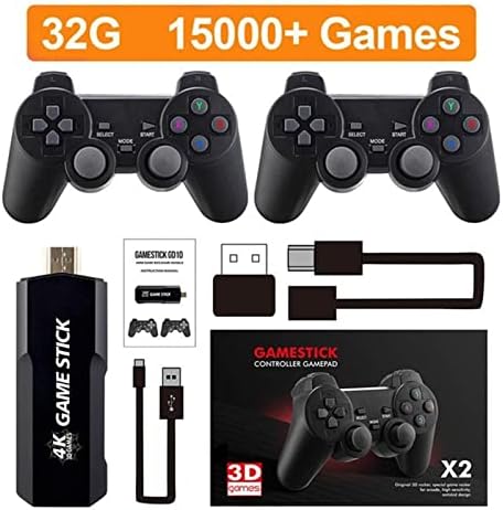Mollal 4K Game Console GD10 4K Gaming Stick Video Game Console Control Contraler Emuelec4.3 50 Emulator
