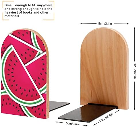 Plodovi lubenice mali drveni držači za knjige podržavaju neklizajuće police za teške uslove rada stalak
