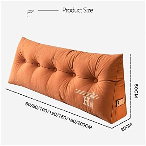 Izmjenjivi krevetići zadnjeg trokutastih kreveta Veliki jastuci za kućni jastuk za naslon za naslon za čitanje, reprodukcija računarske igre 22.11.11 (boja: tamno zelena, veličina: 120x50x20cm
