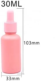 2 kom 30ml ružičaste boce od staklasnih boca za ulje kapljice za uklanjanje ulja šminka kozmetičkih