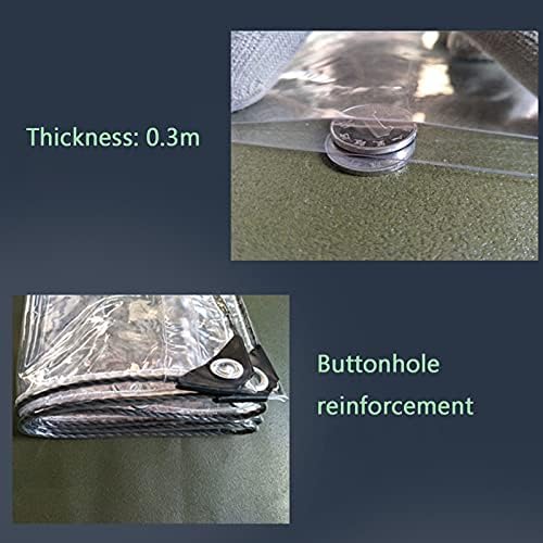 Zwysl vanjski čist tarp zavjesa vodootporan prozirni vinil tarp anti-suza PVC pokrov sa grombotama za pokrivanje