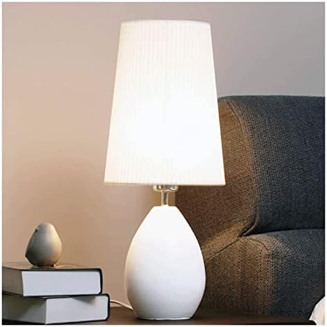 Letrem stolni svjetiljci Stolne lampe Keramika Basena stolna svjetiljka sa bijelom tkaninom hladske lampe za stolove za spavaću sobu, sobu, ured