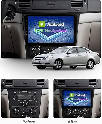 AUTOSEEO ANDROID 9.1 Auto multimedijski igrač GPS navigacija za Ch.EV.Rolet EPICA 2007-2012, sa 1080p 9-inčni CHF radio WiFi Bluetooth funkcija bez ruku, 4G + 64g-osmeh