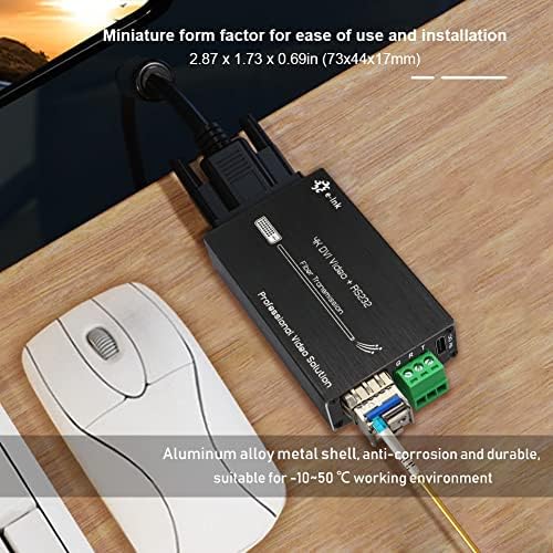 Prostruaroad Mini 4K DVI Fiber Extender - DVI u pretvarač vlakana UHD 4KX2K DVI VIDEO Optički