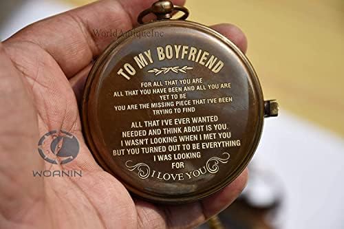 Personalizirani kompas, poklon za muža, sina, mog muškarca, mog verenika, tata, dečka, za prilagođeni