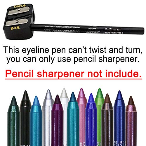 3 kom plava olovka za oči vodootporna mat olovka za oči/Glitter metalik olovka za oči olovka za oči Shimmer Highlighter olovka za oči za žene, olovka za sjenilo, olovka za usne profesionalni Set šminke
