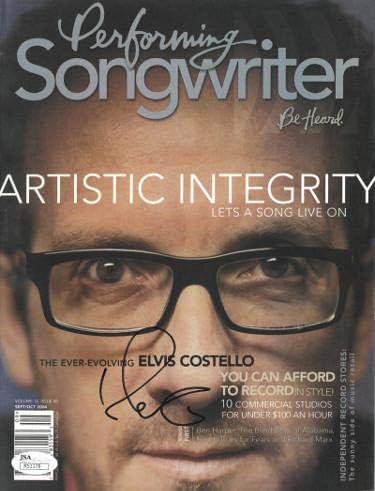 Elvis Costello potpisao 2004 Performing Songwriter Full Magazine - R51178 - JSA Certified - muzički časopisi